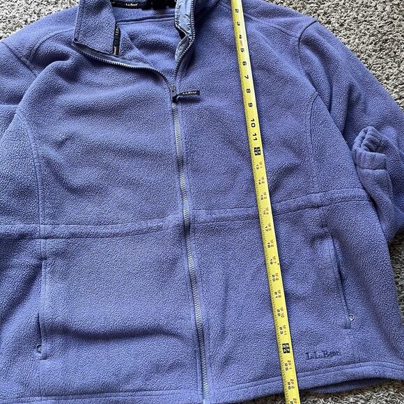 L.L Bean Fleece Jacket Zip Up Womens Xl Petite Purple Sweater Outdoors Gorp - Picture 6 of 12